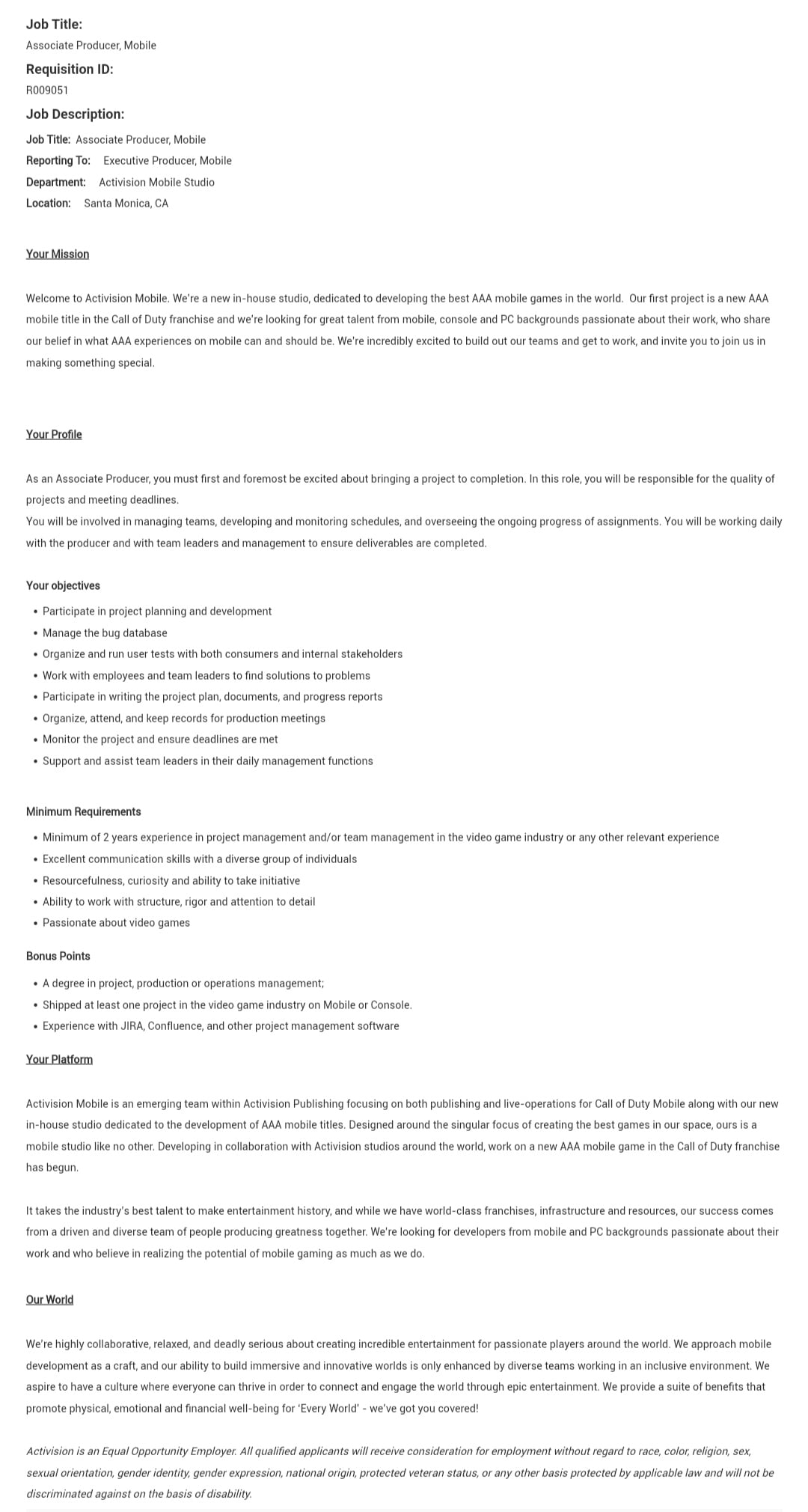 Warzone job listing, Warzone kab ayega, Warzone letest news