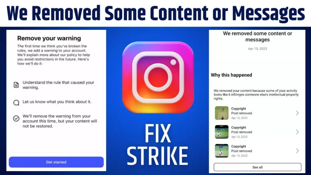 Instagram We Removed Some Content or Messages