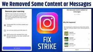 Instagram We Removed Some Content or Messages