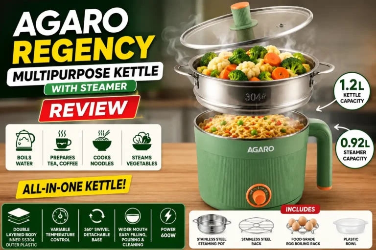 AGARO Regency Multipurpose Kettle with Steamer Review
