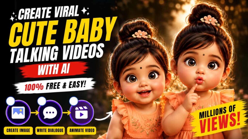How to Create Cute 3D Pixar Talking Baby Videos with ChatGPT & Google Flow